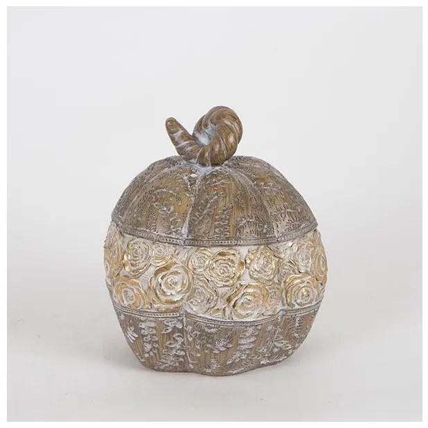 Διακοσμητική Κολοκύθα Χρυσό-καφέ 15.5x15x17cm 752-28523 Estheti-752-28523-Καφέ 752-28523