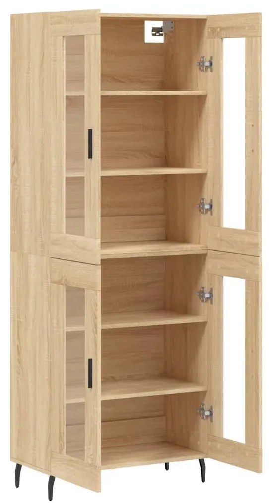 vidaXL Ντουλάπι Sonoma δρυς 69,5 x 34 x 180 εκ. από Επεξεργασμένο Ξύλο