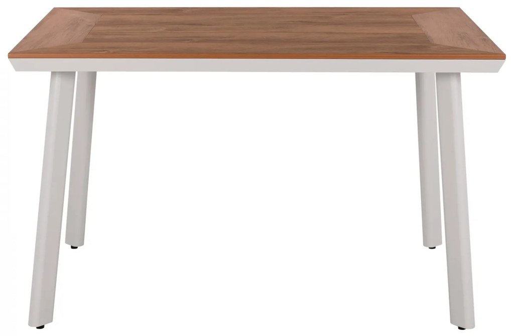 Τραπέζι TABER Αλουμινίου Λευκό με Επιφάνεια Polywood 120x80x72,5Υ εκ. 120x80x72.5 εκ.