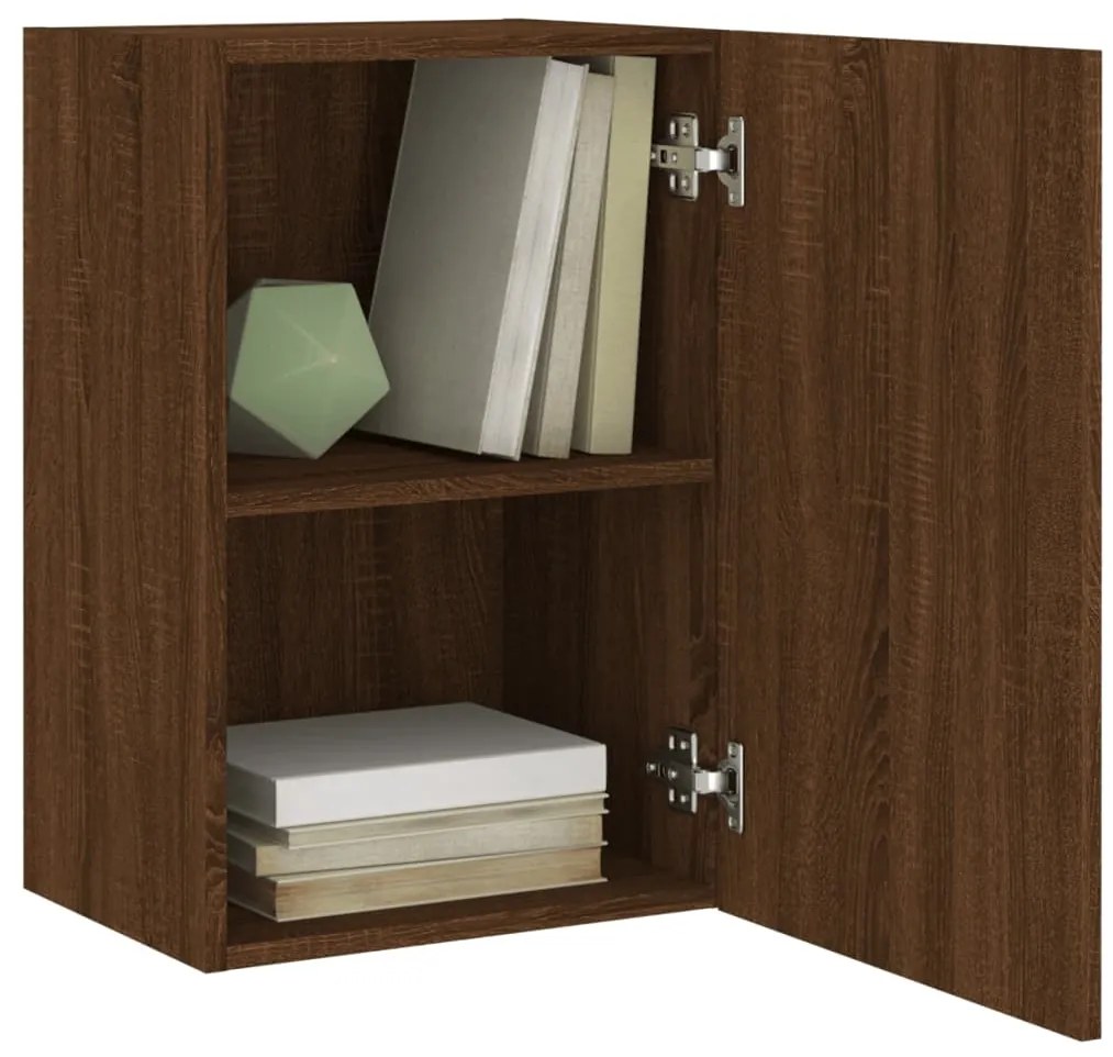 vidaXL Έπιπλο Τοίχου Τηλεόρασης Καφέ Δρυς 40,5x30x60 εκ. Επεξ. Ξύλο