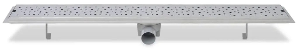 vidaXL Σιφόνια Ντουζιέρας Γραμμικά 2 τεμ. 930x140χιλ. Ανοξ. Ατσάλι
