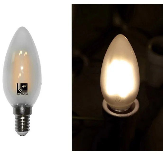 Adeleq Led Λάμπα Cog Κεράκι Ματ Ε14 6W 230V Θερμό 10Τμχ 13-1403600