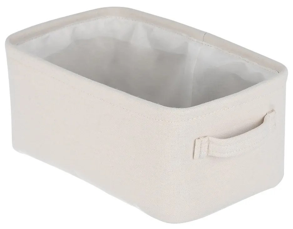 Κουτί Οργάνωσης Μπάνιου Υφασμάτινο Ivory Estia 26x16,5x11,5εκ. 02-18863