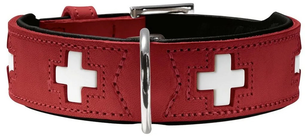Κολλάρο Σκύλου Hunter Swiss Κόκκινο/Μαύρο (24-28.5 cm)