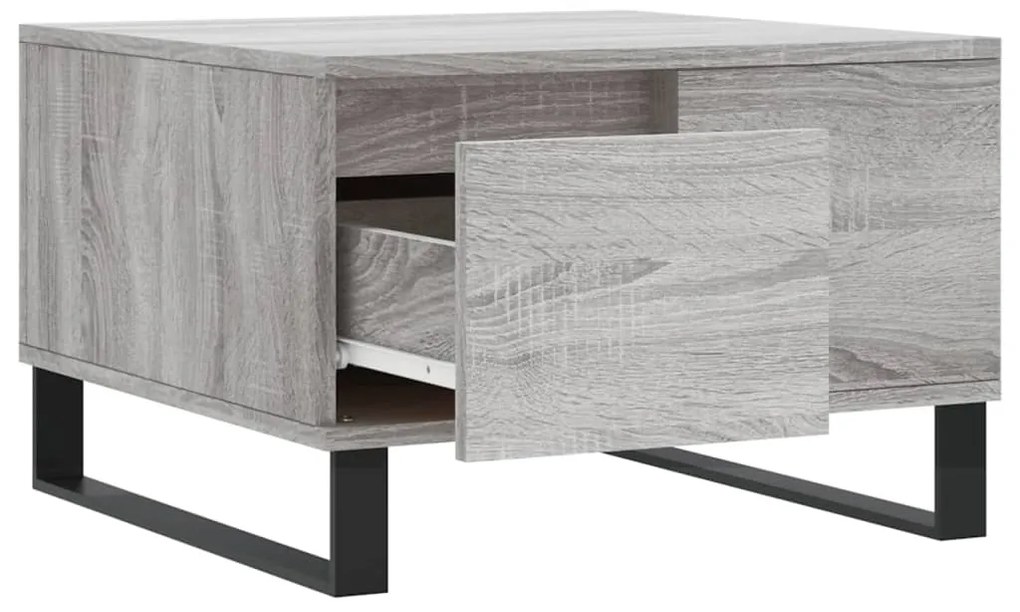 vidaXL Τραπεζάκι Σαλονιού Γκρι Sonoma 55x55x36,5εκ. Επεξεργασμένο Ξύλο