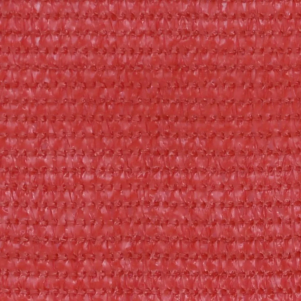 Διαχωριστικό Βεράντας Κόκκινο 90 x 600 εκ. από HDPE - Κόκκινο