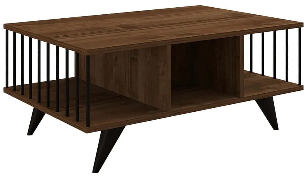 Τραπέζι Σαλονιού Bert 495SSE1325 90x60x40cm Walnut
