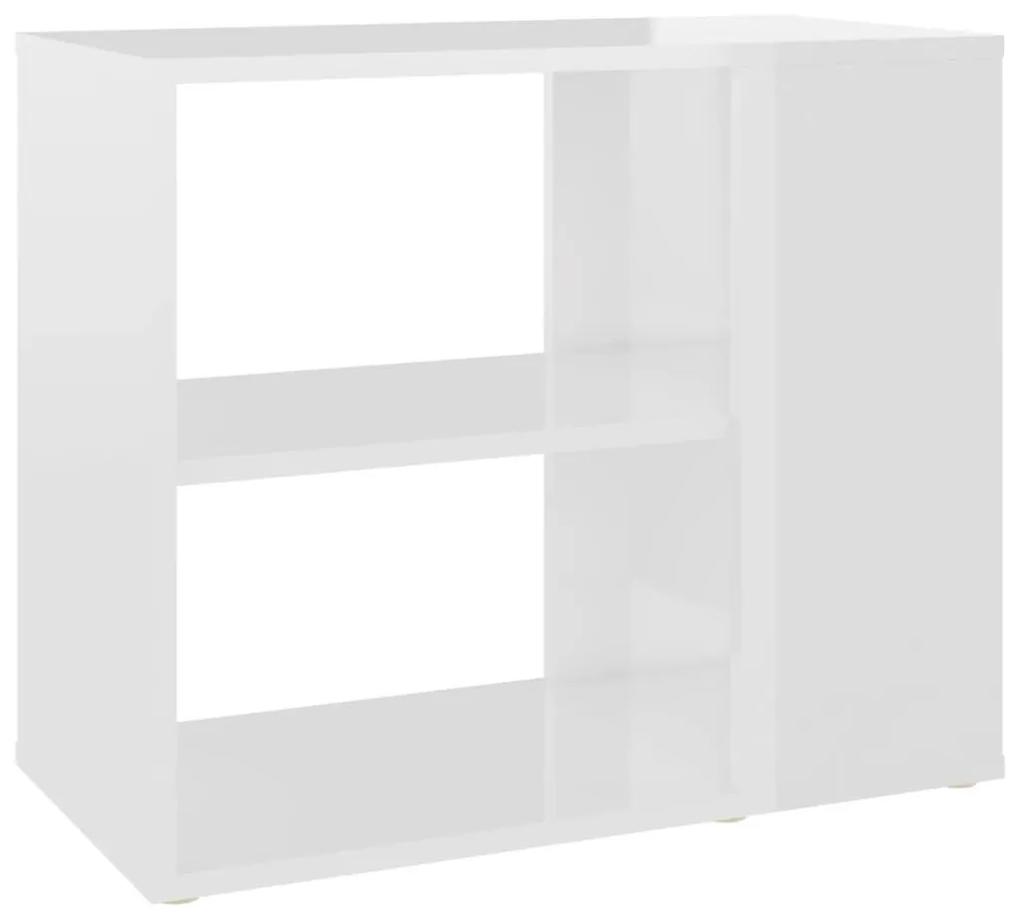 Βοηθητικό Ντουλάπι Γυαλ. Λευκό 60 x 30 x 50 εκ. από Μοριοσανίδα - Λευκό