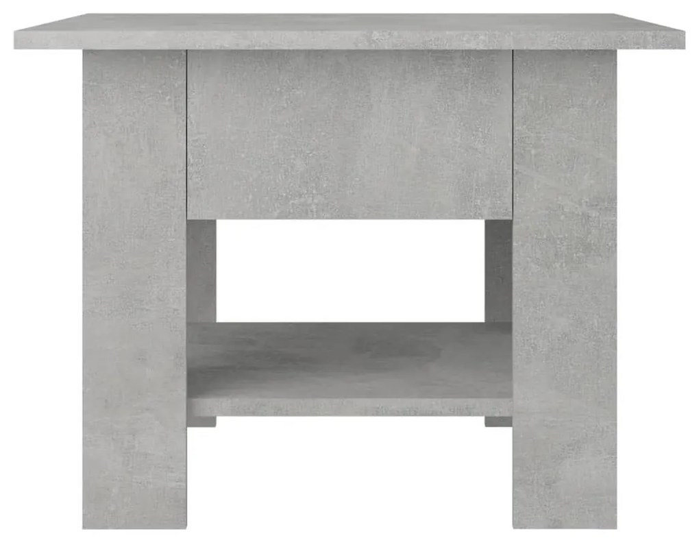 Τραπεζάκι Σαλονιού Γκρι Σκυροδέματος 55x55x42 εκ. Μοριοσανίδα - Γκρι