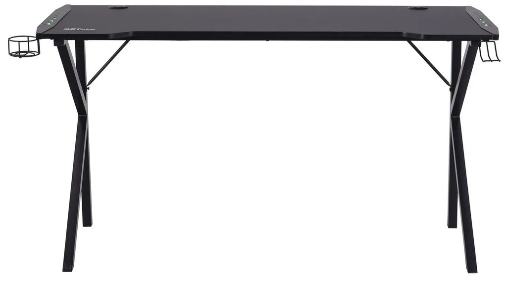 Τραπέζι γραφείου Oakland 512, 75x140x60cm, Μαύρο