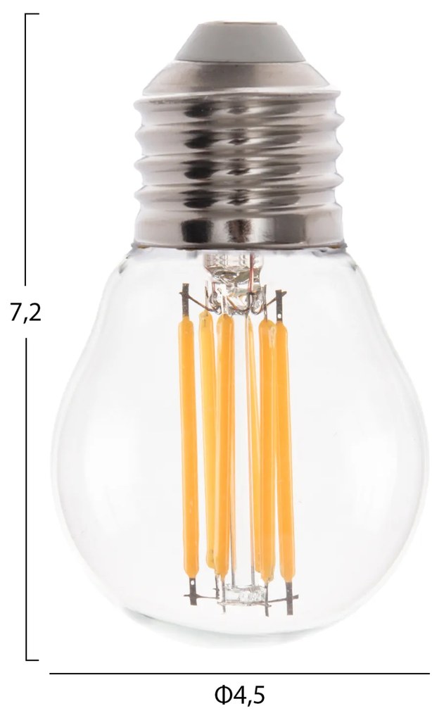 ΛΑΜΠΤΗΡΑΣ HM4046.01 LED FILAMENT 6W E27 2700K ΔΙΑΦΑΝΟ DIMMABLE