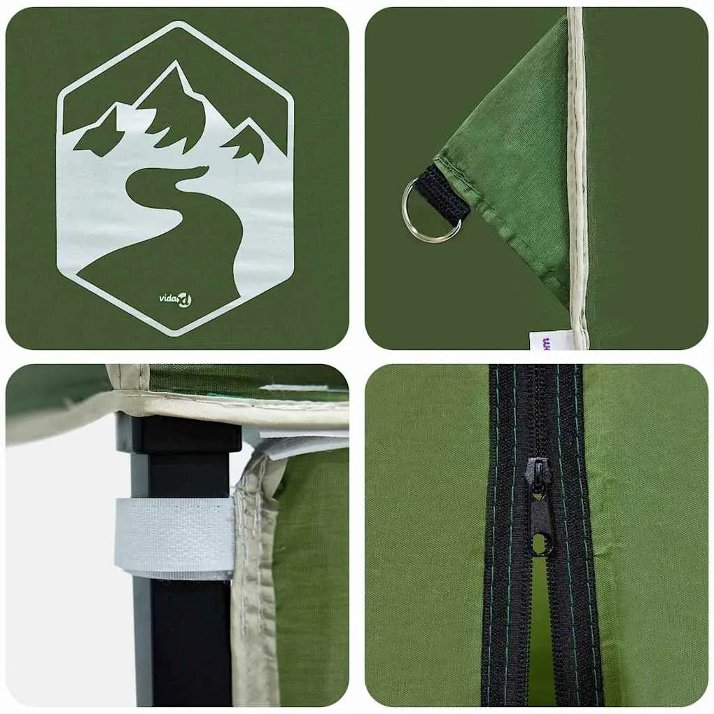 vidaXL Σκηνή Σκίασης Πράσινο 243 x 243 x 251 εκ ύφασμα