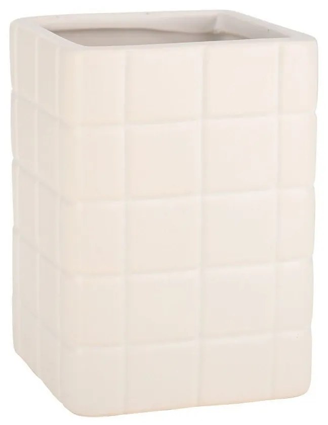 Ποτηράκι Μπάνιου Tiles 02-27735 7,5x11cm White Estia Κεραμικό