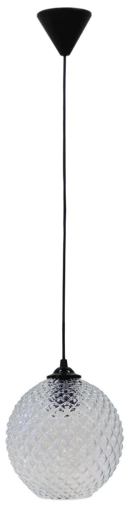Φωτιστικό Οροφής Μονόφωτο Heronia Ball 02-0211 Transparent