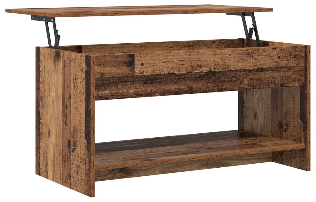 vidaXL Τραπεζάκι σαλονιού Παλαιό ξύλο 102 x 50 x 52.5 cm