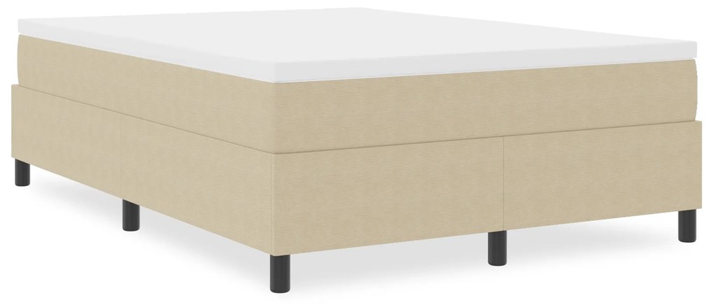 vidaXL Κρεβάτι Box Spring Ανοιχτό Πράσινο Γκρι 140x200 εκ Κορντούρα
