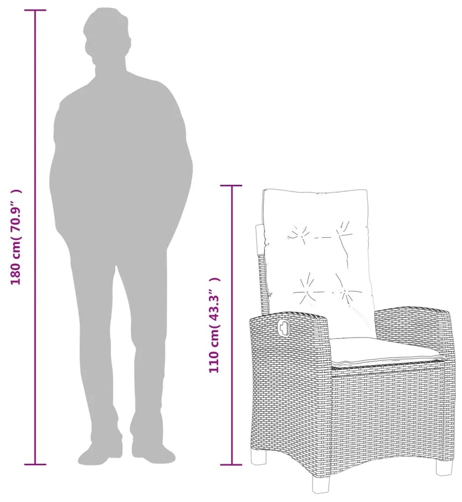 Σετ Τραπεζαρίας Κήπου 5 τεμ. Μπεζ Συνθετικό Ρατάν με Μαξιλάρι 3213235