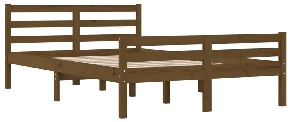 Πλαίσιο Κρεβατιού Μελί 150 x 200 εκ. Μασίφ Ξύλο King Size 814827