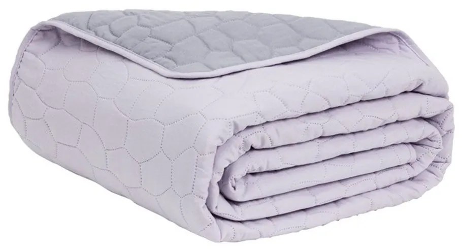 Κουβερλί Nala Wild Lilac - Grey Nima Queen Size 220x240cm Microfiber