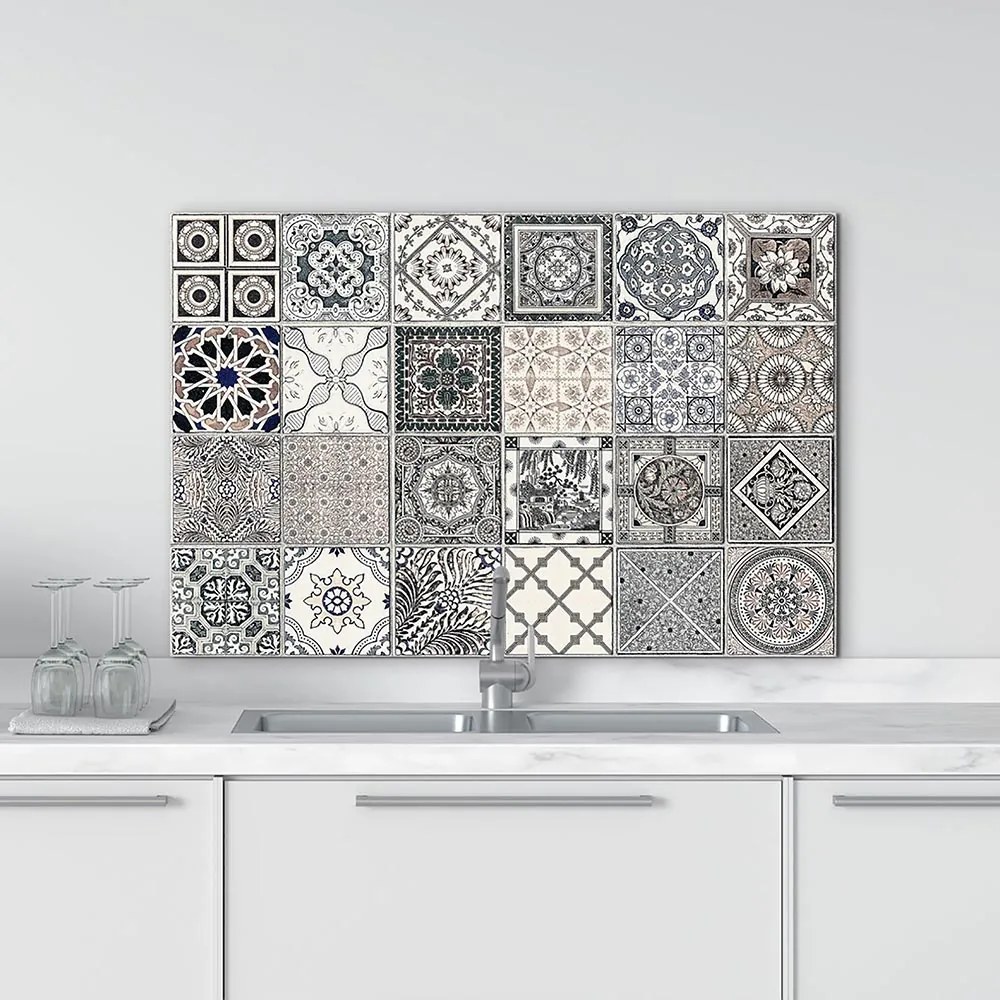 Grey Azulejos πάνελ αλουμινίου εστίας (Κατόπιν παραγγελίας 30 ημέρες) (Κατόπιν παραγγελίας 30 ημέρες) - 86210 - 86210