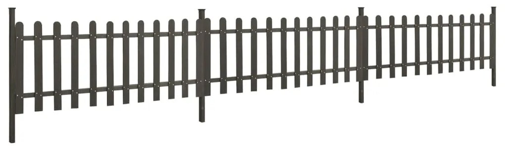 vidaXL Φράχτης με Στύλους 3 τεμ. 614 x 80 εκ. από WPC