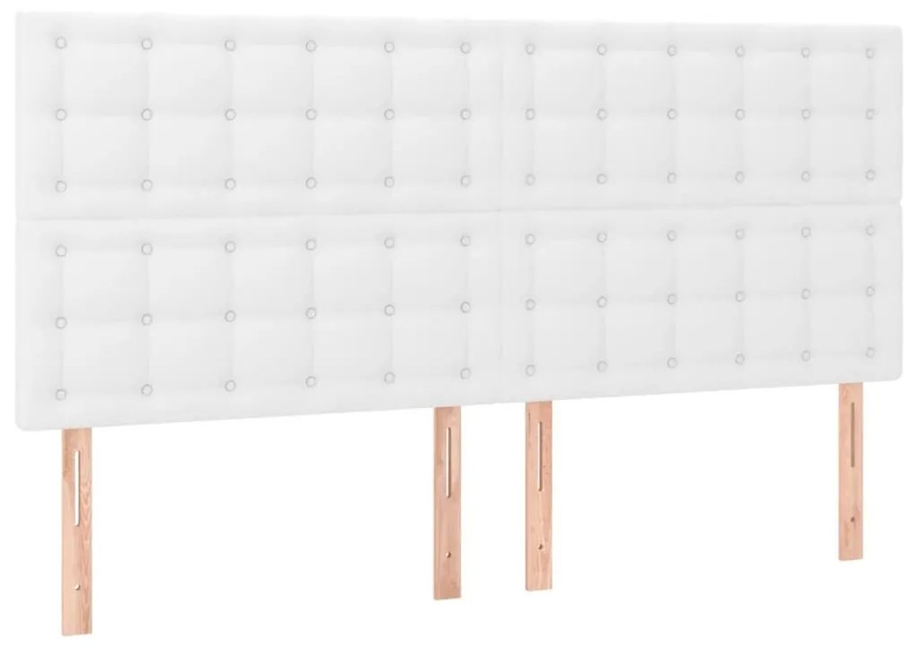 Κεφαλάρι Κρεβατιού LED Λευκό 180x5x118/128 εκ - Λευκό