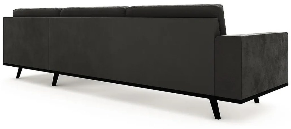 Γωνιακός Καναπές Seattle K110, Γκρι, 290x290x85cm, 130 kg, Πόδια: Ξύλο, Ξύλο: Πεύκο | Epipla1.gr