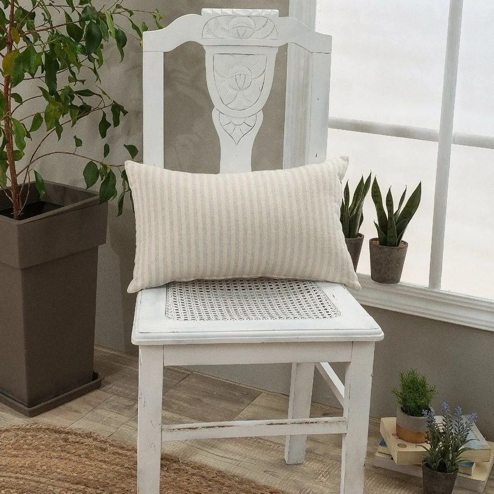 Μαξιλαροθήκη Διακοσμητική Guensa 11 Beige-Grey Teoran 30X50 Cotton-Polyester