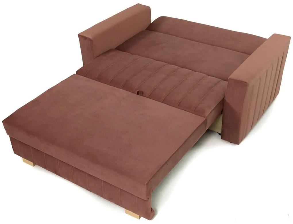 Καναπές κρεβάτι Columbus 136, Αριθμός θέσεων: 2, Αποθηκευτικός χώρος, 85x145x98cm, 57 kg, Πόδια: Πλαστική ύλη, Ξύλο, Έπιπλα ήδη συναρμολογημένα