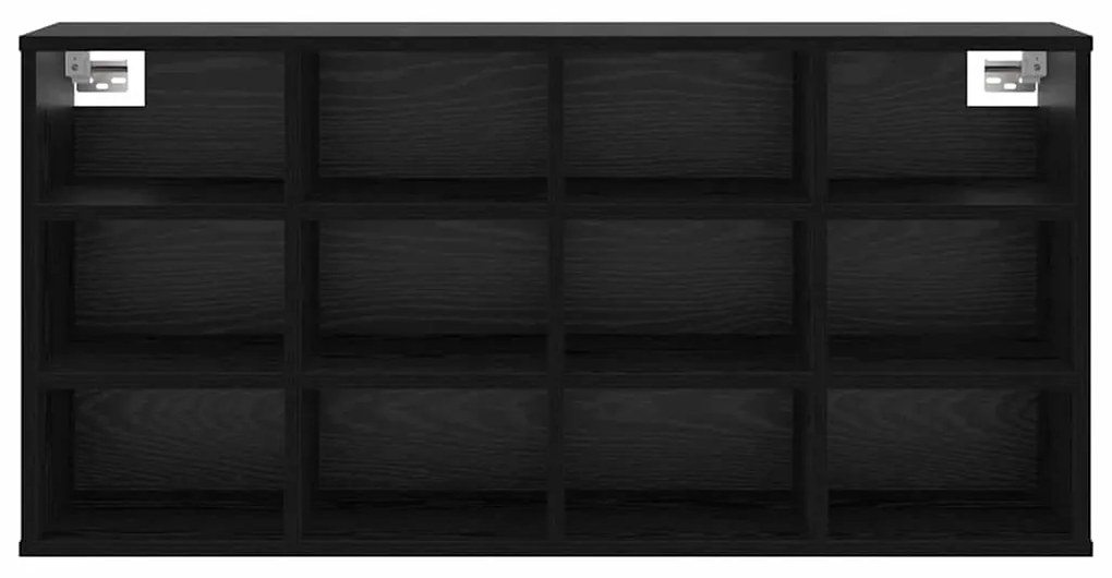 vidaXL Παπουτσοθήκη Μαύρη δρυς 103 x 30 x 51 εκ. Επεξεργασμένο ξύλο