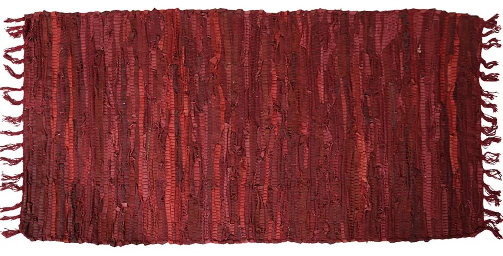 Δερμάτινο Χαλάκι (70x140) San Lorentzo Flat Red