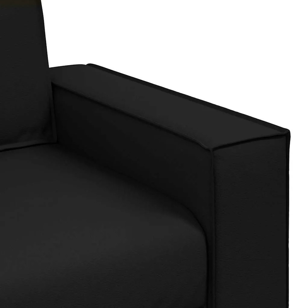 vidaXL Καναπές Μαύρο 160 x 78 x 84 εκ. ύφασμα