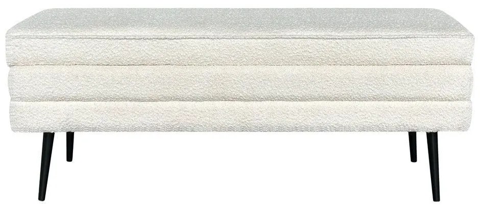 Σκαμπό Slices 16-0801 Με Αποθηκευτικό Χώρο 110x40x44 White