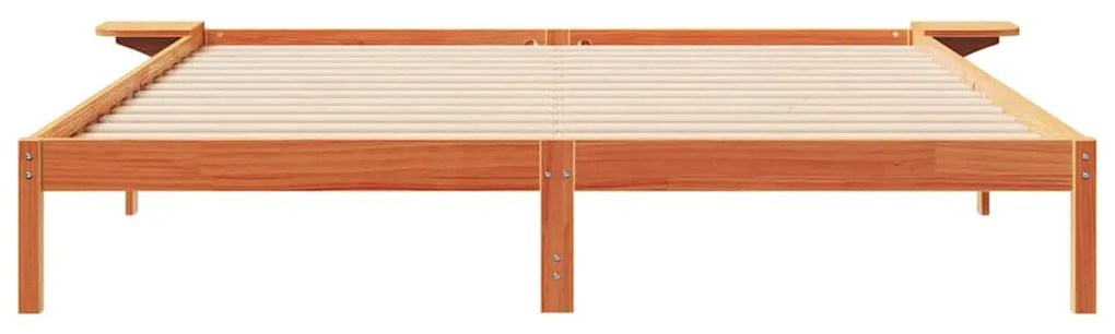 vidaXL Κρεβατοκάμαρα με Πλαϊνά Τραπέζια Κερωτό καφέ 180 x 210 cm