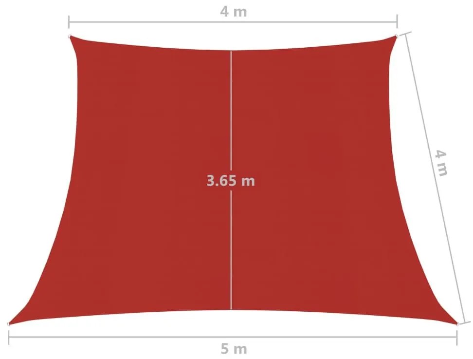 Πανί Σκίασης Κόκκινο 4/5 x 4 μ. από HDPE 160 γρ./μ² - Κόκκινο