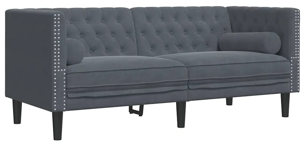 vidaXL Σετ Καναπέ 3 pcs Σκούρο γκρι Βελούδο