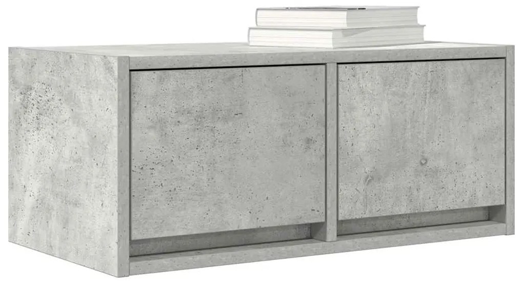 vidaXL Έπιπλο Τηλεόρασης Γκρι μπετόν 60x31x25,5 εκ. Επεξεργασμένο Ξύλο