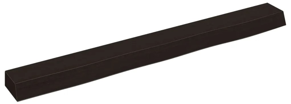 vidaXL Ράφι Τοίχου Σκούρο Καφέ 100x10x6 εκ. Επεξεργ. Μασίφ Ξύλο Δρυός
