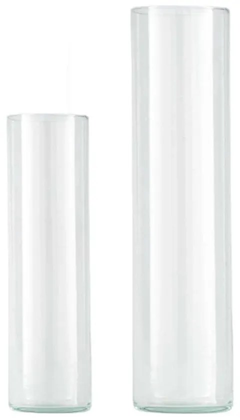 Βάζο Γυάλινο Delnite (Σετ 2Τμχ) 421069 7x30cm/6x20cm Clear Eglo Γυαλί
