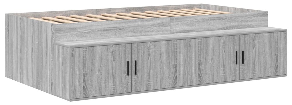 vidaXL Κρεβάτι Αποθήκευσης Γκρι Sonoma 75x190 εκ.