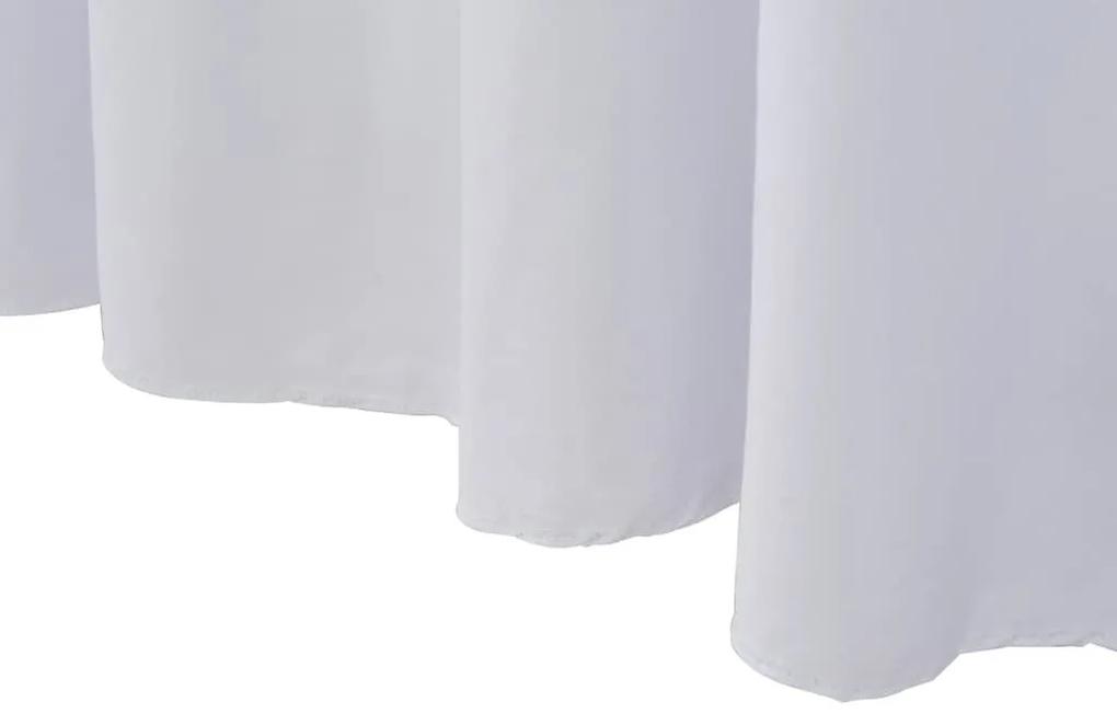 Καλύμματα / Φούστες Τραπεζιού 2 τεμ. Λευκό 120 x 60,5 x 74 εκ. - Λευκό