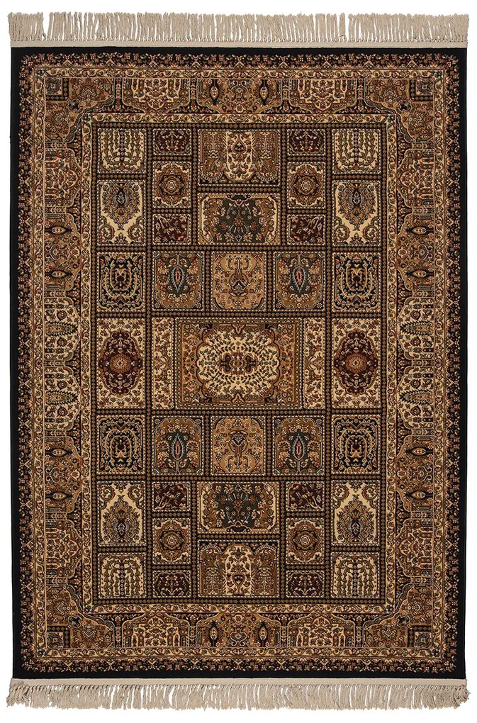 Χαλί (200x290) Βιοκαρπέτ Isfahan 3517D Black/ Black