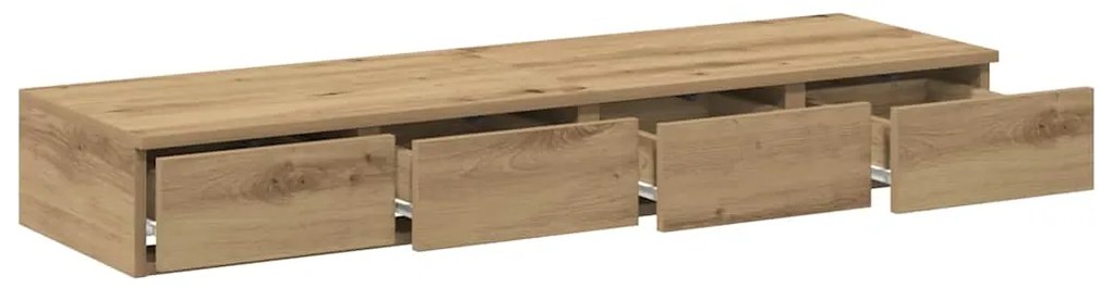 vidaXL Συρτάρια κρεβατιού με συρτάρι artisan δρυς 120 x 36.5 x 16.5 εκ
