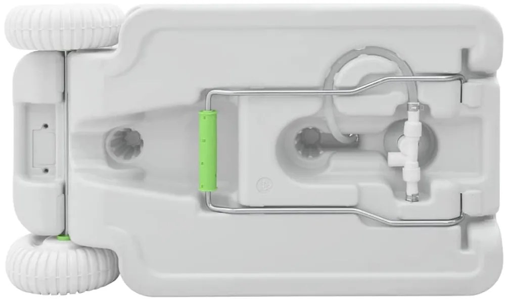 vidaXL Βάση νιπτήρα κάμπινγκ Γκρι 72 x 42 x 103 εκ Πλαστικό