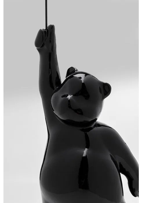 Διακοσμητικό Επιτραπέζιο Balloon Bear Μαύρο/Κόκκινο 16,6x16,2x73,5 εκ. - Μαύρο