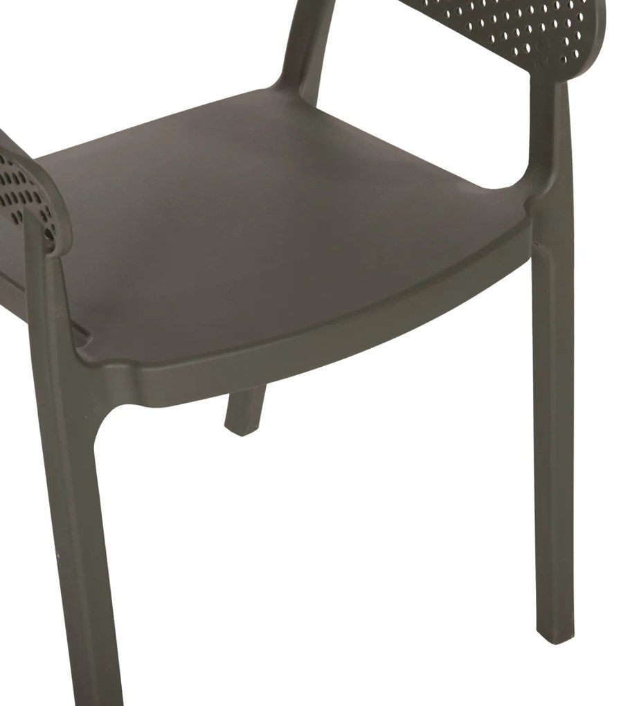 ΠΟΛΥΘΡΟΝΑ ΠΟΛΥΠΡΟΠΥΛΕΝΙΟΥ DARK OLIVE HM5941.07 53,5x50,5x73Υ εκ.