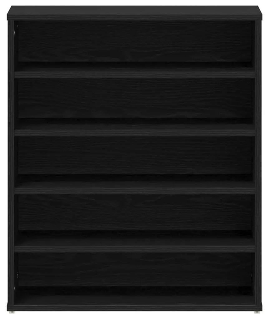 vidaXL Παπουτσοθήκη Μαύρη δρυς 60 x 35 x 70 cm Επεξεργασμένο ξύλο