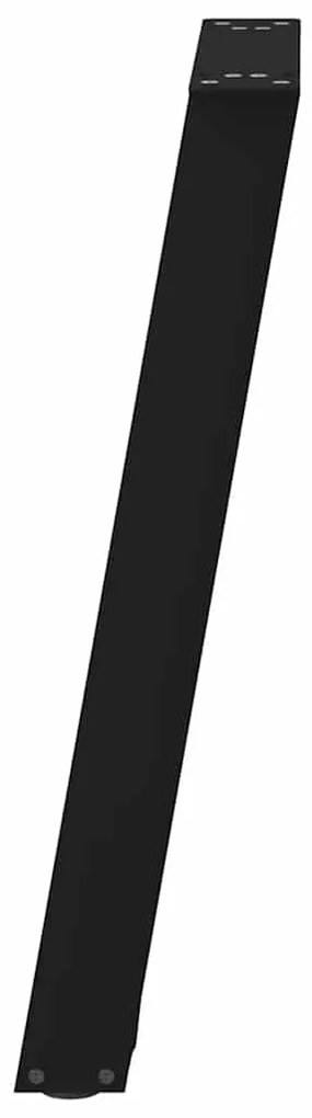 vidaXL Πόδια Κονσόλας σε Σχήμα U 2 τεμ. Μαύρο 28x(72-73) εκ. Ατσάλι