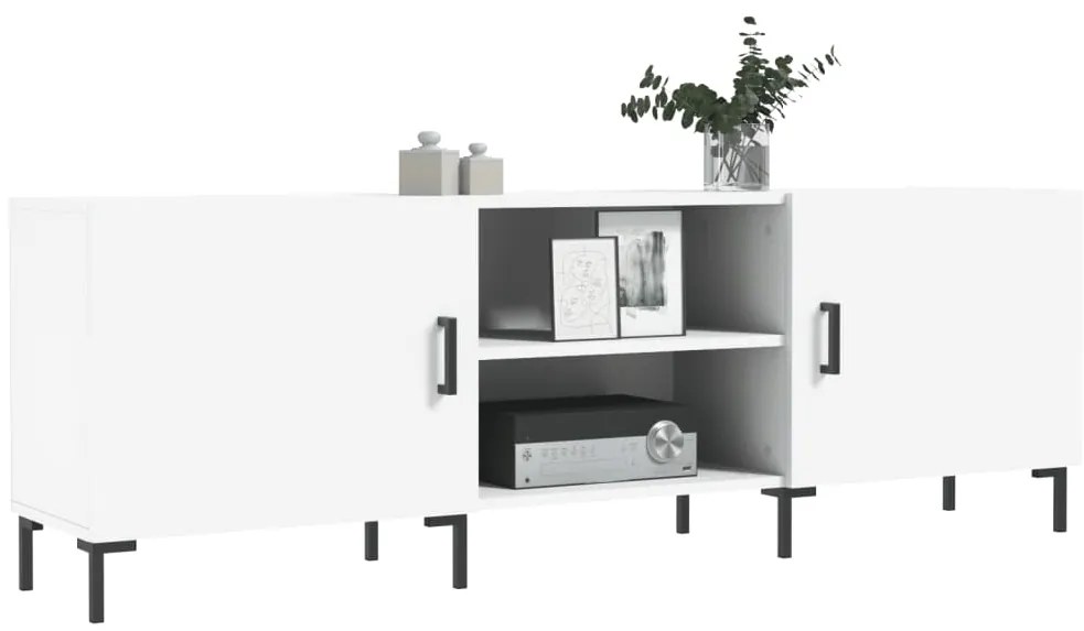 vidaXL Έπιπλο Τηλεόρασης Λευκό 150x30x50 εκ. από Επεξεργασμένο Ξύλο