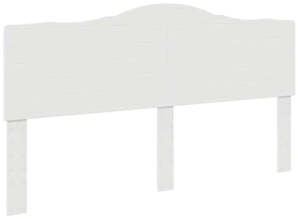 vidaXL Κεφαλάρι με κεφαλάρι Λευκό 180 cm Επεξεργασμένο ξύλο